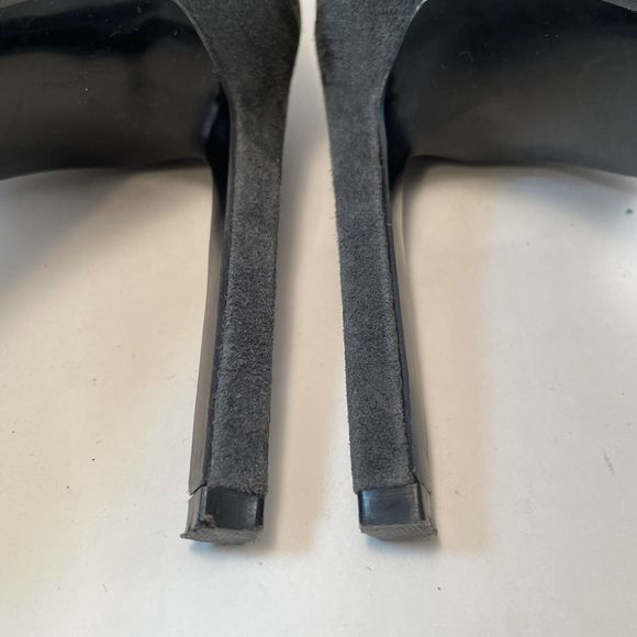 Nine West by Cameron Silver Johnny Pumps Women's Size 6 Grey Suede 3.9 Inch Heel - Picture 10 of 14